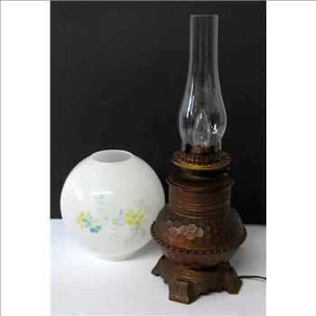 Victorian Gone with the Wind Electric Lamp 