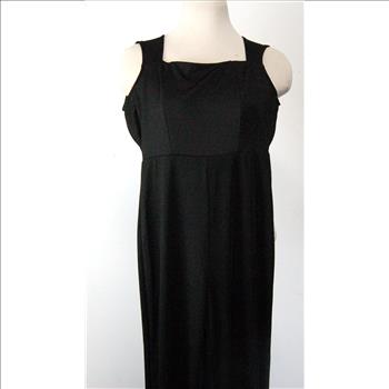 Women's Black Zipper One Piece Jumpsuit Size M