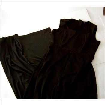 Women's Black Zipper One Piece Jumpsuit Size M