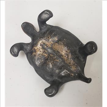 Vintage Solid Brass Small Turtle Figurine