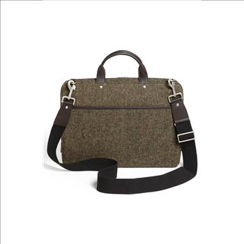New Jack Spade Men's Beige Donegal Tweed Slim Wool Briefcase