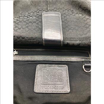 Coach Soho Mini Small Flap- Style 6818 Black Signature Jacquard and Leather Shoulder Bag Retail $ 218