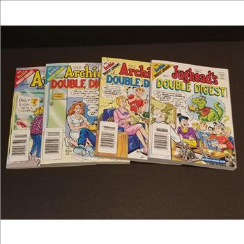 Lot of 4 Vintage The Archie Digest Library Comic Magazines 2001-2002