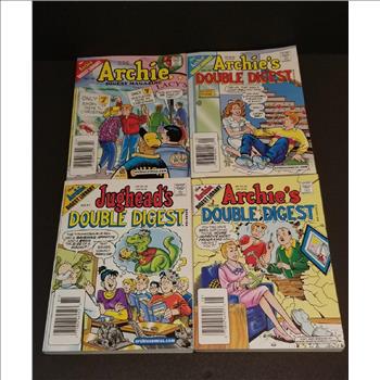 Lot of 4 Vintage The Archie Digest Library Comic Magazines 2001-2002