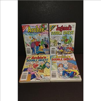 Lot of 4 Vintage The Archie Digest Library Comic Magazines 2001-2002