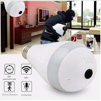 1080P HD 360° Panoramic Hidden WIFI IP Camera Light Bulb