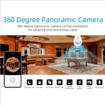 1080P HD 360° Panoramic Hidden WIFI IP Camera Light Bulb