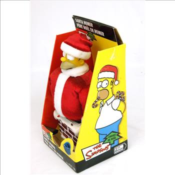 Christmas Decoration: Animated Simpsons Homer Santa Stuck in Chimney - VIEW VIDEO