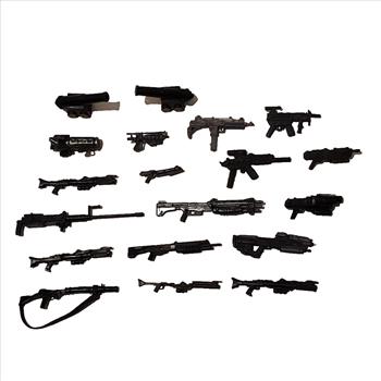 19PC Various Action Figures Weapons Lot