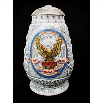 Handcrafted Harley Davidson Beer Stein