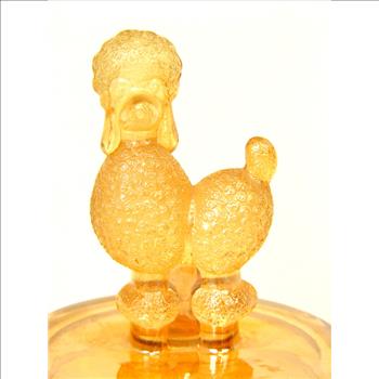 1950's Jeannette Glass Powder Jar