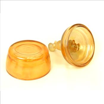 1950's Jeannette Glass Powder Jar