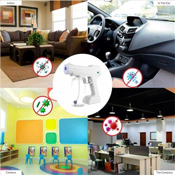 Portable Electric Sprayer Handheld Blue Light Nano Sterilization Atomizer 800ml