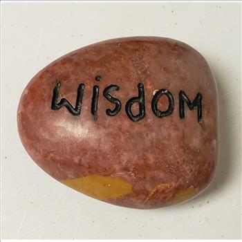 Hand Carved Natural Stone Wisdom & 3 Wise Men Paperweight