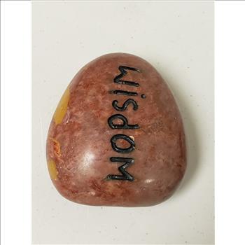 Hand Carved Natural Stone Wisdom & 3 Wise Men Paperweight