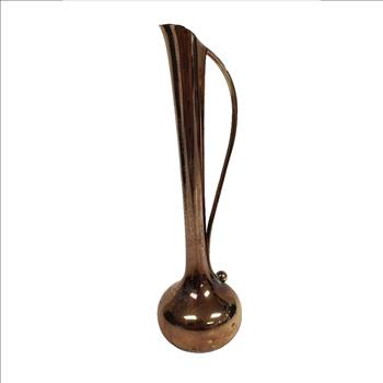 Vintage India Silver Plate Bud Vase w Handle 7