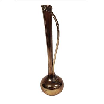 Vintage India Silver Plate Bud Vase w Handle 7