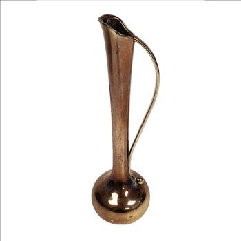 Vintage India Silver Plate Bud Vase w Handle 7