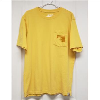 Carhartt Relaxed Fit Yellow Graphic Back Print Men's T-Shirt Sz L, Guatemala