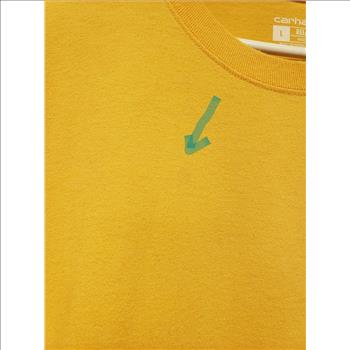 Carhartt Relaxed Fit Yellow Graphic Back Print Men's T-Shirt Sz L, Guatemala