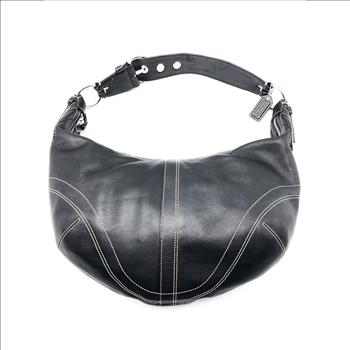 Coach Black Leather Hobo Purse Style #10032 Retail $298  Retail $298