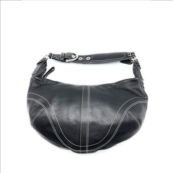 Coach Black Leather Hobo Purse Style #10032 Retail $298  Retail $298
