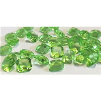 ART.4671 8MM UNFOILED PERIDOT SQUARE OCTAGON SWAROVSKI STONES - 288 PIECES
