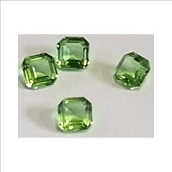 ART.4671 8MM UNFOILED PERIDOT SQUARE OCTAGON SWAROVSKI STONES - 288 PIECES