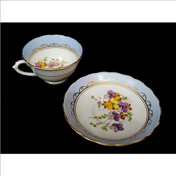 Vintage Tuscan English Bone China Tea Cup and Saucer