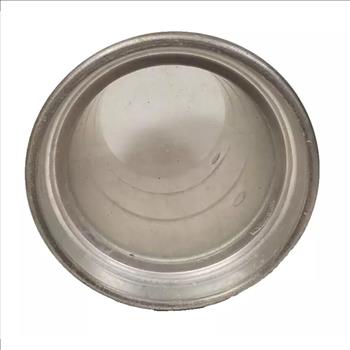 Vintage Pewter Beer Mug With Glass Bottom