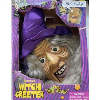 Gemmy Animated Witch Greeter Vintage Toy