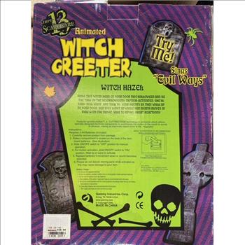 Gemmy Animated Witch Greeter Vintage Toy