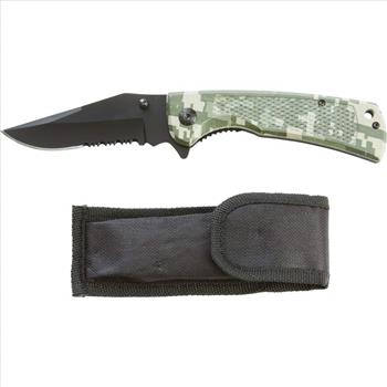Maxam® Digital Camo Large Liner Lock Knife