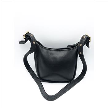 COACH Janice Legacy Vintage Black Soft Leather Crossbody Bag # 9950 Retail $ 398 