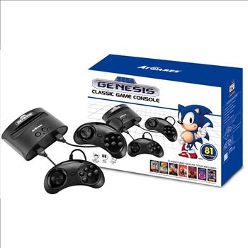 SEGA GENESIS CLASSIC GAME CONSOLE WITH 81 BUILT IN GAMES