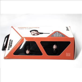 SHARPER IMAGE - BLUETOOTH TANGLE FREE EARBUDS - Rose Gold - $79.00 Retail