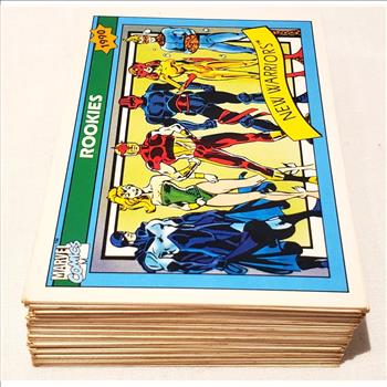 Lot of 50 Various 1990 MARVEL Trading Cards