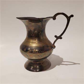 Vintage Etched Hand Made Brass Pitcher
