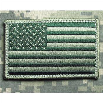 TACTICAL US ARMY BADGES OD GREEN 2 Pcs