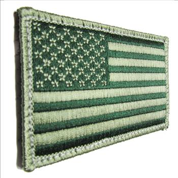 TACTICAL US ARMY BADGES OD GREEN 2 Pcs