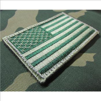 TACTICAL US ARMY BADGES OD GREEN 2 Pcs