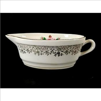 Antique Hand Painted Gravy Boat