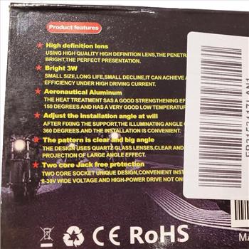 Motocycle LED Light Projection Angel Wings 12V White