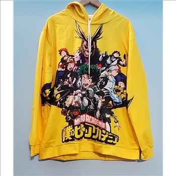 New, Men Boku My Hero Academia Animae 3D Print Hoodie Sweatshirt Size XL