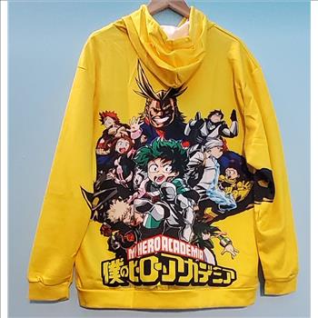 New, Men Boku My Hero Academia Animae 3D Print Hoodie Sweatshirt Size XL