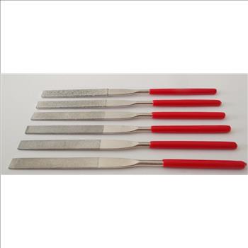 New 6pc Diamond Flat File Set Ceramics Tile Glass