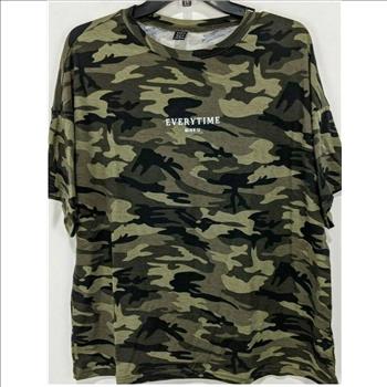 Womens Shein Everytime Miss U Top, Camo Size - M