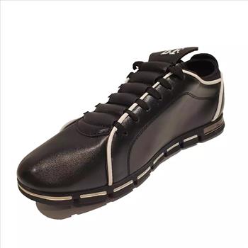 BF Jingpin XiuXian Mens Size 11 Classic Style Black Leather Casual Lace Up Shoes