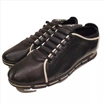 BF Jingpin XiuXian Mens Size 11 Classic Style Black Leather Casual Lace Up Shoes