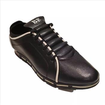 BF Jingpin XiuXian Mens Size 11 Classic Style Black Leather Casual Lace Up Shoes